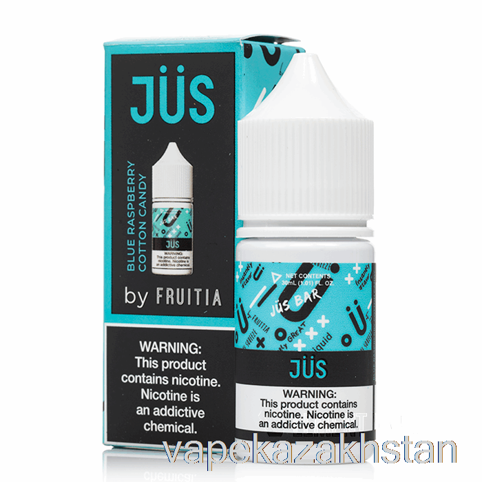 Vape Kazakhstan Blue Raspberry Cotton Candy - JUS Salts - 30mL 50mg